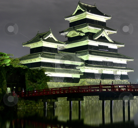 To use this stock image in your creative project, please select the size you need over to the right and click the "Add to Cart" button.
Your downloaded image will come with the Cutcaster watermark removed so don’t worry about the watermark you see on this page. Castle stock photo, Matsumoto Castle by night, Nagano Prefecture, Japan by Martin Darley