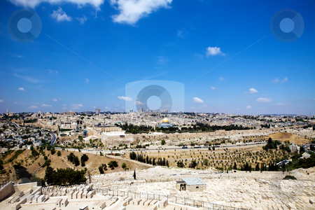 View on Jerusalem View on Jerusalem stock photo, View of Jerusalem from Olive Mountain, Israel by Vitaly Sokolovskiy
