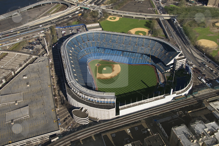 To use this stock image in your creative project, please select the size you need over to the right and click the "Add to Cart" button.
Your downloaded image will come with the Cutcaster watermark removed so don’t worry about the watermark you see on this page. Yankee Stadium. stock photo, Aerial view of Yankee baseball Stadium in the Bronx, New York City. by Iofoto Images