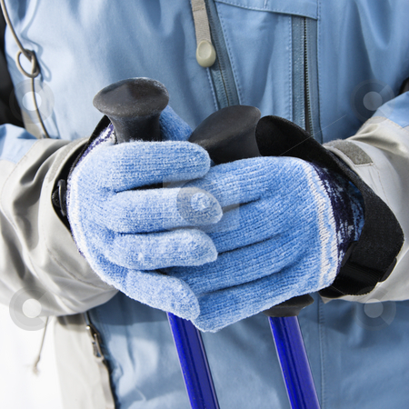 To use this stock image in your creative project, please select the size you need over to the right and click the "Add to Cart" button.
Your downloaded image will come with the Cutcaster watermark removed so don’t worry about the watermark you see on this page. Ski gloves and poles. stock photo, Close up of female skier hands wearing blue gloves holding ski poles. by Iofoto Images