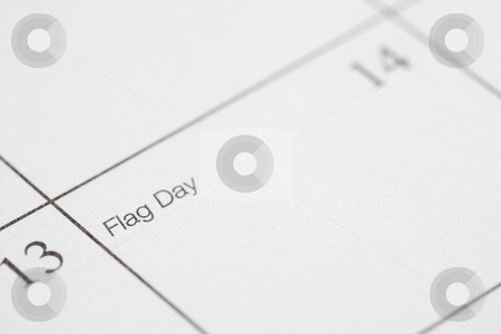 Flag Day. Flag Day. stock photo, Close up of calendar displaying Flag Day. by Iofoto Images