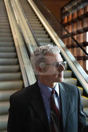 To use this stock image in your creative project, please select the size you need over to the right and click the "Add to Cart" button.
Your downloaded image will come with the Cutcaster watermark removed so don’t worry about the watermark you see on this page. Businessman on escalator. stock photo, Close up of prime adult Caucasian man in suit on escalator. by Iofoto Images