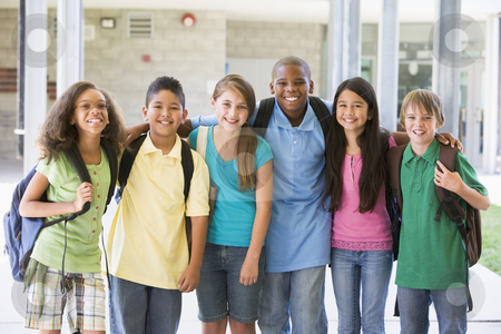 To use this stock image in your creative project, please select the size you need over to the right and click the "Add to Cart" button.
Your downloaded image will come with the Cutcaster watermark removed so don’t worry about the watermark you see on this page. Elementary school class outside stock photo, Elementary school class standing outside by Monkey Business Images