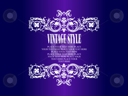 Vintage frame Vintage frame stock vector clipart, Vintage frame vector illustration by Leonid Dorfman