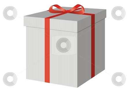 A present box with a red bow A present box with a red bow stock photo, A present box with a red bow by Mihai Zaharia