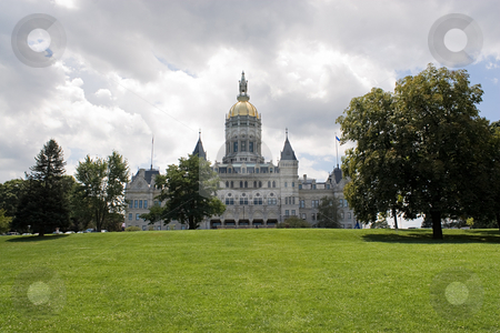 Hartford Capitol Building Hartford Capitol Building stock photo, The golden-domed capitol building in Hartford, Connecticut. by Todd Arena