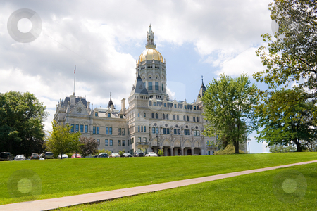 Hartford Capitol Building Hartford Capitol Building stock photo, The golden-domed capitol building in Hartford Connecticut. by Todd Arena