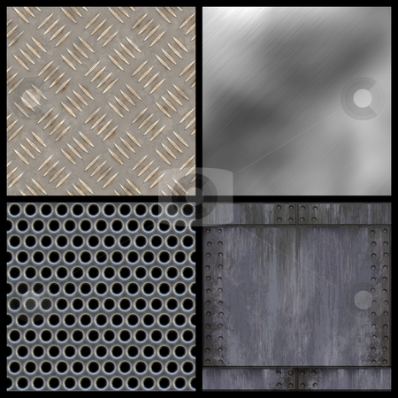 To use this stock image in your creative project, please select the size you need over to the right and click the "Add to Cart" button.
Your downloaded image will come with the Cutcaster watermark removed so don’t worry about the watermark you see on this page. Modern Texture Collection stock photo, A collection of modern metal textures - all but the top right tile seamlessly as a pattern. Larger versions of each are also available in my portfolio. by Todd Arena