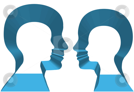 To use this stock image in your creative project, please select the size you need over to the right and click the "Add to Cart" button.
Your downloaded image will come with the Cutcaster watermark removed so don’t worry about the watermark you see on this page. Inner Selves Man Woman Profiles Copyspace 3D stock photo, Inner selves of a couple of people in 3D profile face off. by Michael Brown