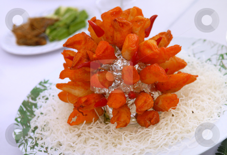 Asian Food Asian Food stock photo, Crab Meat and Dry Noodle by Jaggat Images