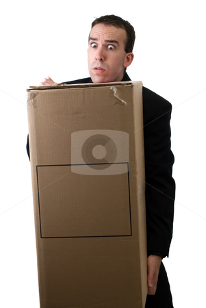 To use this stock image in your creative project, please select the size you need over to the right and click the "Add to Cart" button.
Your downloaded image will come with the Cutcaster watermark removed so don’t worry about the watermark you see on this page. Heavy Box stock photo, A young man wearing a suit lifting a heavy box, isolated against a white background by Richard Nelson