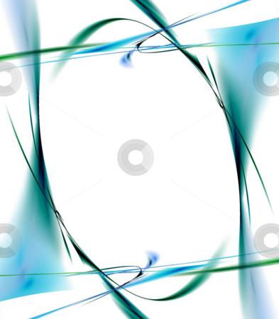 Funky Fractal Border Funky Fractal Border stock photo, A cool background border with 3d abstract lines - very modern. Great for ads and layouts. by Todd Arena