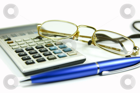To use this stock image in your creative project, please select the size you need over to the right and click the "Add to Cart" button.
Your downloaded image will come with the Cutcaster watermark removed so don’t worry about the watermark you see on this page. Business concept stock photo, Business / office concept shot, blue pen and a calculator by Erdal Bayhan