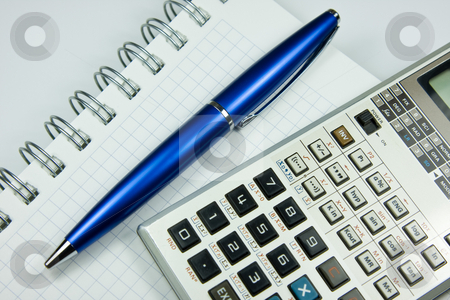 To use this stock image in your creative project, please select the size you need over to the right and click the "Add to Cart" button.
Your downloaded image will come with the Cutcaster watermark removed so don’t worry about the watermark you see on this page. Business concept stock photo, Business / office concept shot, blue pen and a calculator by Erdal Bayhan