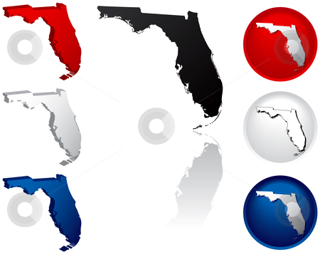 To use this stock image in your creative project, please select the size you need over to the right and click the "Add to Cart" button.
Your downloaded image will come with the Cutcaster watermark removed so don’t worry about the watermark you see on this page. State of Florida Icons stock vector clipart, Florida Icons by Adrian Sawvel