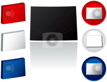 To use this stock image in your creative project, please select the size you need over to the right and click the "Add to Cart" button.
Your downloaded image will come with the Cutcaster watermark removed so don’t worry about the watermark you see on this page. State of Colorado Icons stock vector clipart, Colorado Icons by Adrian Sawvel