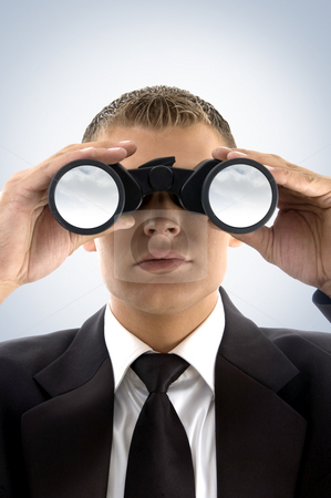 To use this stock image in your creative project, please select the size you need over to the right and click the "Add to Cart" button.
Your downloaded image will come with the Cutcaster watermark removed so don’t worry about the watermark you see on this page. Young businessman using binoculars stock photo, Young businessman using binoculars looking at the sky by Imagery Majestic
