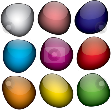Jelly Beans Jelly Beans stock photo, An arrangement of colorful shapes that look just like jelly beans. by Todd Arena