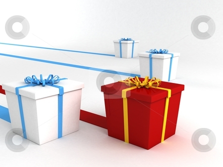 To use this stock image in your creative project, please select the size you need over to the right and click the "Add to Cart" button.
Your downloaded image will come with the Cutcaster watermark removed so don’t worry about the watermark you see on this page. Series of wrapped gifts stock photo, Series of wrapped gifts, 3d illustration by Imagery Majestic
