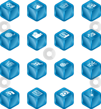 To use this stock image in your creative project, please select the size you need over to the right and click the "Add to Cart" button.
Your downloaded image will come with the Cutcaster watermark removed so don’t worry about the watermark you see on this page. Cube Media Icon Series Set stock vector clipart, A series set of cube icons relating to various types of media. by Christos Georghiou