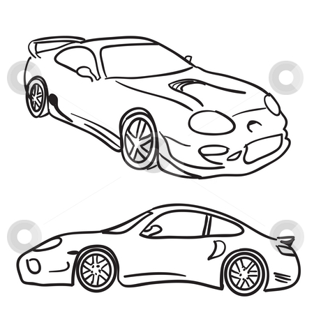  Stock Photo on Sports Car Sketches Stock Photo  Clip Art Sports Car Drawings Isolated