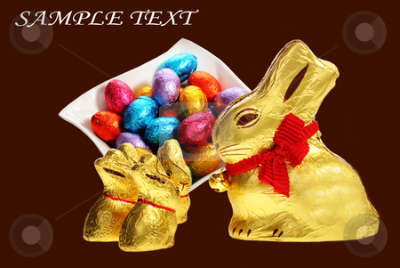 To use this stock image in your creative project, please select the size you need over to the right and click the "Add to Cart" button.
Your downloaded image will come with the Cutcaster watermark removed so don’t worry about the watermark you see on this page. Family of golden chocolate Easter bunnies stock photo, Family of golden chocolate Easter bunnies isolated with area for text by Christopher Meder