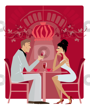 To use this stock image in your creative project, please select the size you need over to the right and click the "Add to Cart" button.
Your downloaded image will come with the Cutcaster watermark removed so don’t worry about the watermark you see on this page. Restaurant1 stock vector clipart, Couple in the restaurant by Vanda Grigorovic