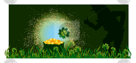 To use this stock image in your creative project, please select the size you need over to the right and click the "Add to Cart" button.
Your downloaded image will come with the Cutcaster watermark removed so don’t worry about the watermark you see on this page. Golden pot stock vector clipart, Leprechaun near golden pot on St Patric's day by Vanda Grigorovic