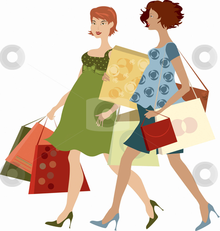 clip art woman shopping. Shopping women