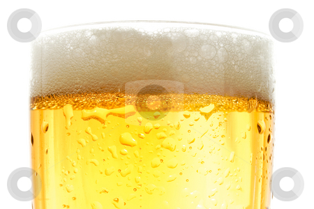Close up of beer pint Close up of beer pint stock photo, Close up of beer pint, gold crisp color by iodrakon