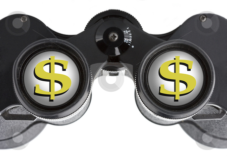 To use this stock image in your creative project, please select the size you need over to the right and click the "Add to Cart" button.
Your downloaded image will come with the Cutcaster watermark removed so don’t worry about the watermark you see on this page. Isolated binoculars with money stock photo, Close up of a binoculars tool isolated over a white background by Ivan Montero