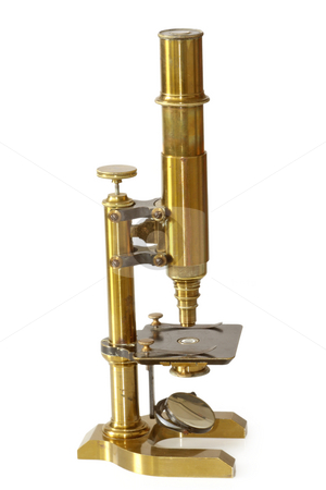 To use this stock image in your creative project, please select the size you need over to the right and click the "Add to Cart" button.
Your downloaded image will come with the Cutcaster watermark removed so don’t worry about the watermark you see on this page. Vintage microscope stock photo, Old fashioned microscope from the 19th century. Isolated on white background. by Birgit Reitz-Hofmann