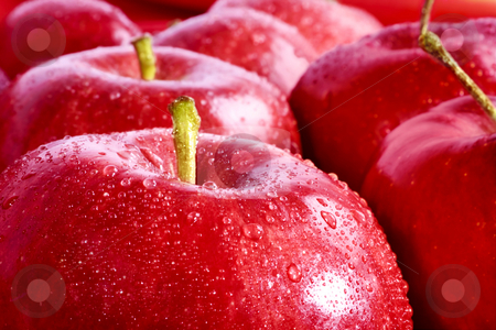 Red Apples Red Apples stock photo, Studio shot of group of red apples, focus on foreground by iodrakon