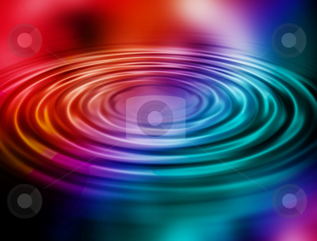 Rainbow ripples Rainbow ripples stock photo, Rainbow coloured water ripples by Kirsty Pargeter