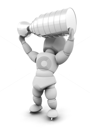 To use this stock image in your creative project, please select the size you need over to the right and click the "Add to Cart" button.
Your downloaded image will come with the Cutcaster watermark removed so don’t worry about the watermark you see on this page. Ice hockey player with trophy stock photo, 3D render of an ice hockey player with a trophy by Kirsty Pargeter