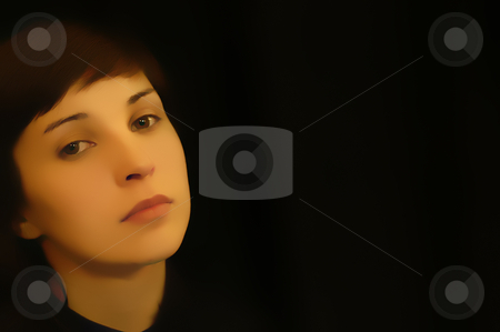 To use this stock image in your creative project, please select the size you need over to the right and click the "Add to Cart" button.
Your downloaded image will come with the Cutcaster watermark removed so don’t worry about the watermark you see on this page. Girl stock photo, Young woman close up portrait in black background by Rui Vale de Sousa
