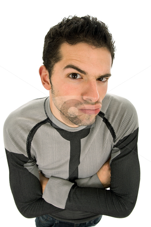 To use this stock image in your creative project, please select the size you need over to the right and click the "Add to Cart" button.
Your downloaded image will come with the Cutcaster watermark removed so don’t worry about the watermark you see on this page. Silly stock photo, Young silly man portrait in a white background by Rui Vale de Sousa