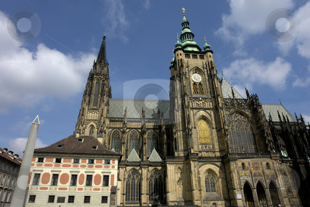 To use this stock image in your creative project, please select the size you need over to the right and click the "Add to Cart" button.
Your downloaded image will come with the Cutcaster watermark removed so don’t worry about the watermark you see on this page. Cathedral stock photo, Cathedral of St Vitas from square.Prague, Czech Republic by Rui Vale de Sousa