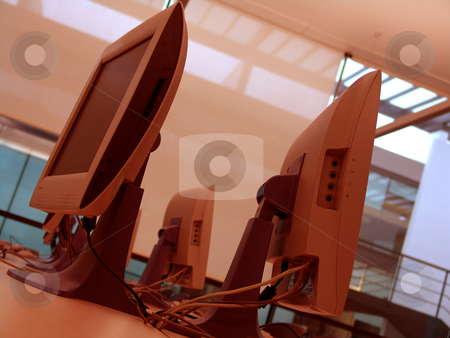 To use this stock image in your creative project, please select the size you need over to the right and click the "Add to Cart" button.
Your downloaded image will come with the Cutcaster watermark removed so don’t worry about the watermark you see on this page. Computer stock photo, Computer room by Rui Vale de Sousa