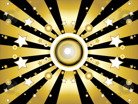 To use this stock image in your creative project, please select the size you need over to the right and click the "Add to Cart" button.
Your downloaded image will come with the Cutcaster watermark removed so don’t worry about the watermark you see on this page. Golden Background Stars and Sun stock vector clipart, Stars and circles golden retro background by gubh83