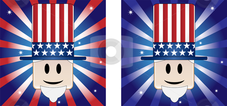 To use this stock image in your creative project, please select the size you need over to the right and click the "Add to Cart" button.
Your downloaded image will come with the Cutcaster watermark removed so don’t worry about the watermark you see on this page. Uncle Sam Background stock vector clipart, Uncle Sam Background with Stars and Stripe in american flag colors by gubh83