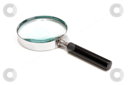 To use this stock image in your creative project, please select the size you need over to the right and click the "Add to Cart" button.
Your downloaded image will come with the Cutcaster watermark removed so don’t worry about the watermark you see on this page. Magnifying glass stock photo, Magnifying glass on white background by Ingvar Bjork