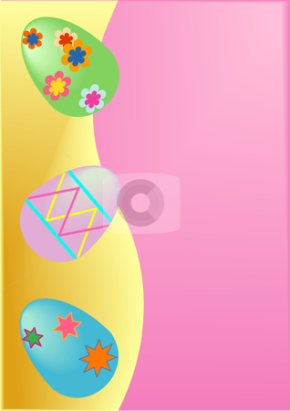 To use this stock image in your creative project, please select the size you need over to the right and click the "Add to Cart" button.
Your downloaded image will come with the Cutcaster watermark removed so don’t worry about the watermark you see on this page. Easter Presentation Background stock vector clipart, Vector Illustration of colorful Easter eggs against a background of purple and gold. by Robert Gebbie
