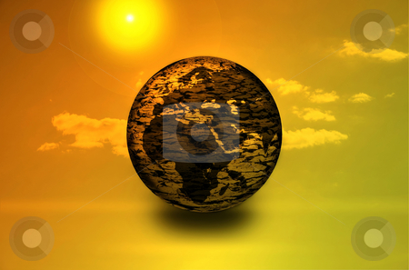 Global warming Global warming stock photo, Global warming theme dry earth by Jesper Klausen