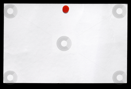 Small white business card isolated on a black background. Small white business card isolated on a black background. stock photo, Small white business card isolated on a black background. by Stephen Rees