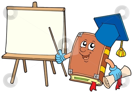 Book teacher with tablet Book teacher with tablet stock vector clipart, Book teacher with tablet - vector illustration. by Klara Viskova
