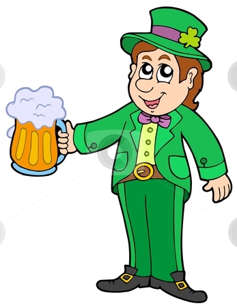 To use this stock image in your creative project, please select the size you need over to the right and click the "Add to Cart" button.
Your downloaded image will come with the Cutcaster watermark removed so don’t worry about the watermark you see on this page. Leprechaun with beer stock vector clipart, Leprechaun with beer - vector illustration. by Klara Viskova