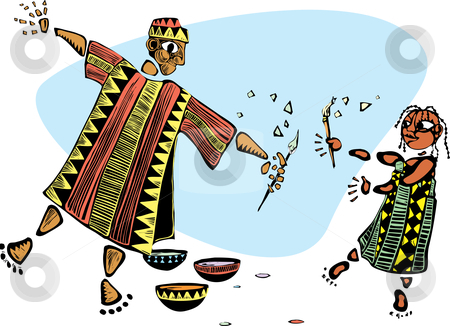 To use this stock image in your creative project, please select the size you need over to the right and click the "Add to Cart" button.
Your downloaded image will come with the Cutcaster watermark removed so don’t worry about the watermark you see on this page. Painting with Father stock vector clipart, Father and daughter in african patterned clothes and paintbrushes. by Jeffrey Thompson