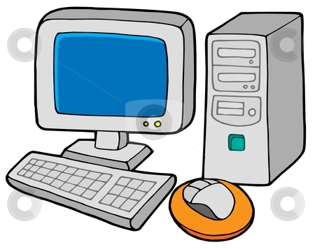 Computer Backgrounds Free on Computer 2 Stock Vector Clipart  Computer 2 On White Background