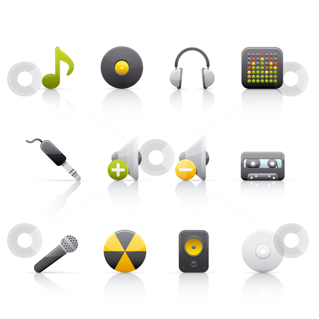 To use this stock image in your creative project, please select the size you need over to the right and click the "Add to Cart" button.
Your downloaded image will come with the Cutcaster watermark removed so don’t worry about the watermark you see on this page. Icon Set - Audio Equipment stock vector clipart, Set of icons on white background in Adobe Illustrator EPS 8 format for multiple applications. by Sebasti??n Al?